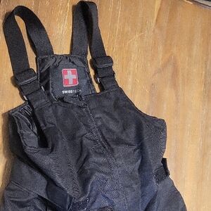 Swiss Tech Kids Black Snow Bib